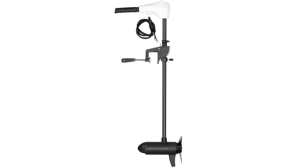 12v 55lbs transom mounted trolling
