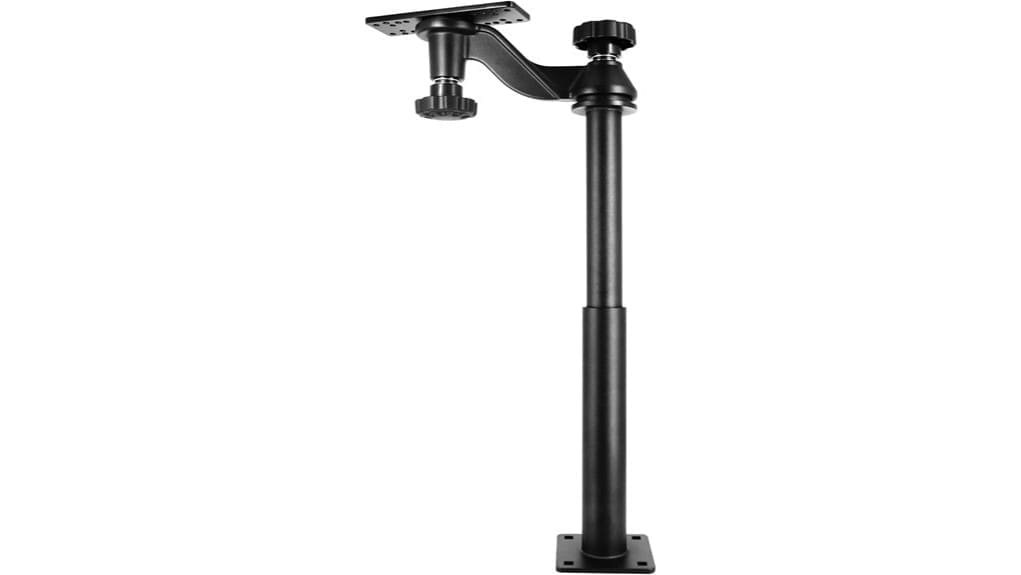 aluminum telescopic fishfinder mount