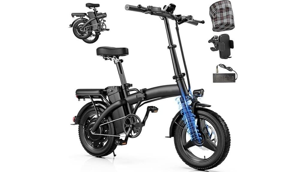 compact foldable electric commuter bike
