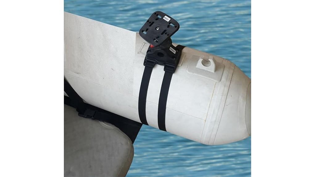 float tube fishfinder mount