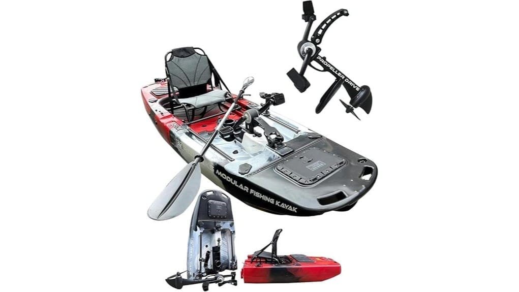 modular raft style fishing kayak