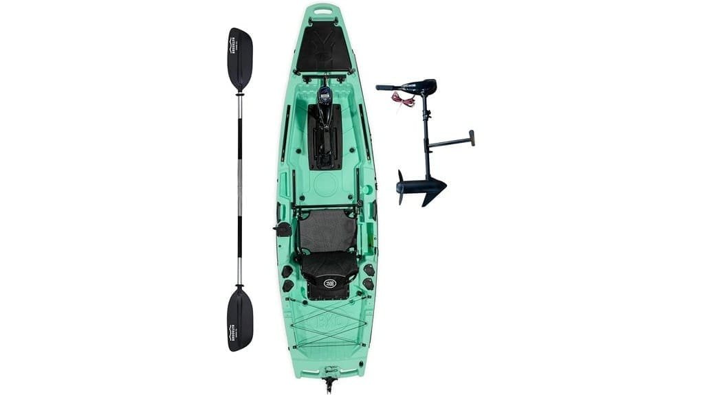 pedal powered spacious fishing kayak
