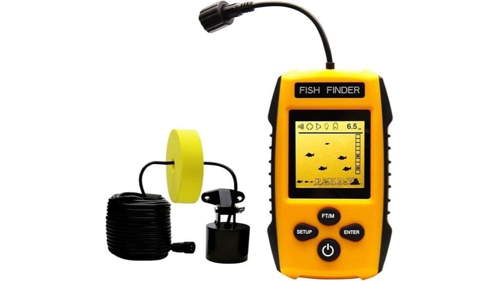 portable handheld kayak fishfinder