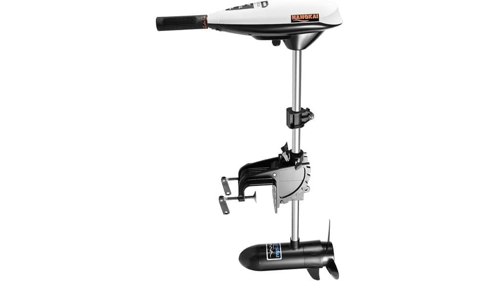 transom mounted electric trolling motor