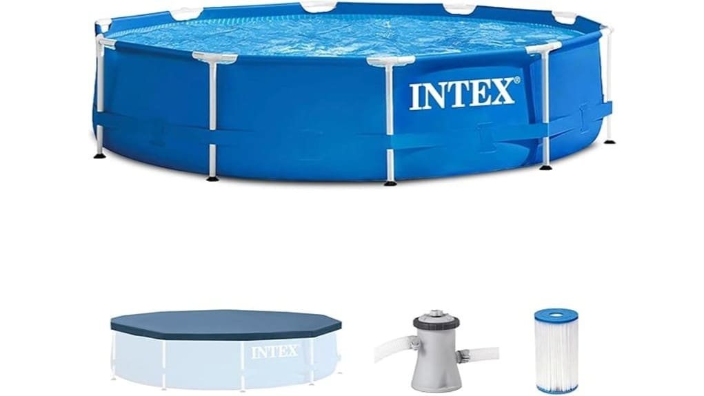 10ft round metal pool
