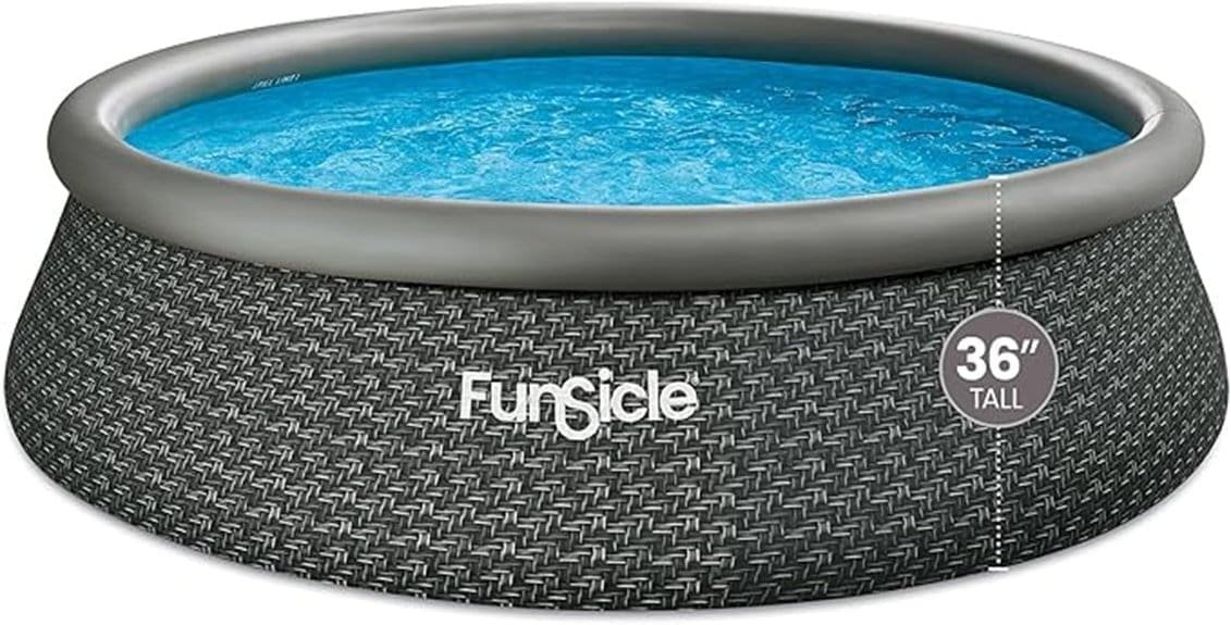12ft round inflatable pool