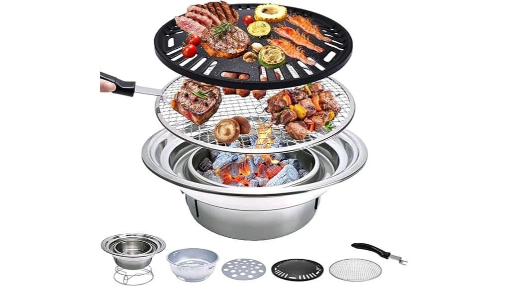 13 8 inch stainless korean tabletop