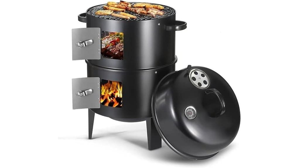16 5 inch charcoal smoker grill