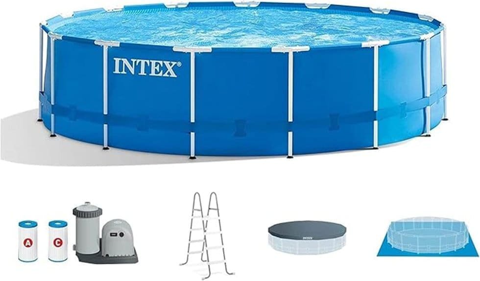 18ft x 48in metal frame pool