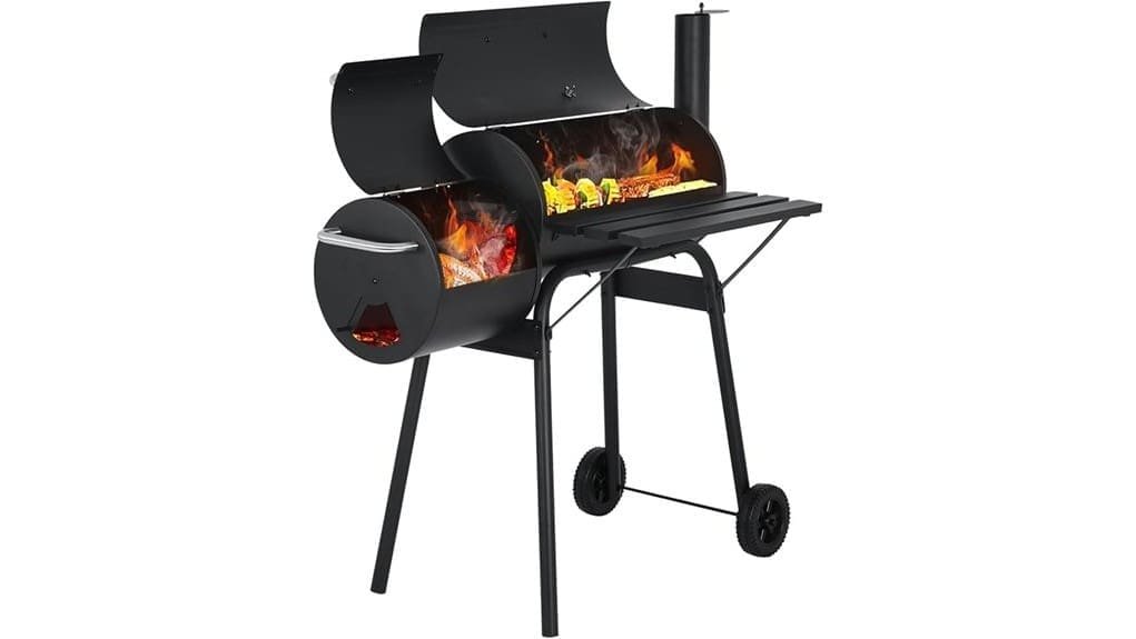 43 inch charcoal grill with offset smoker 43 inch charcoal grill with offset smoker