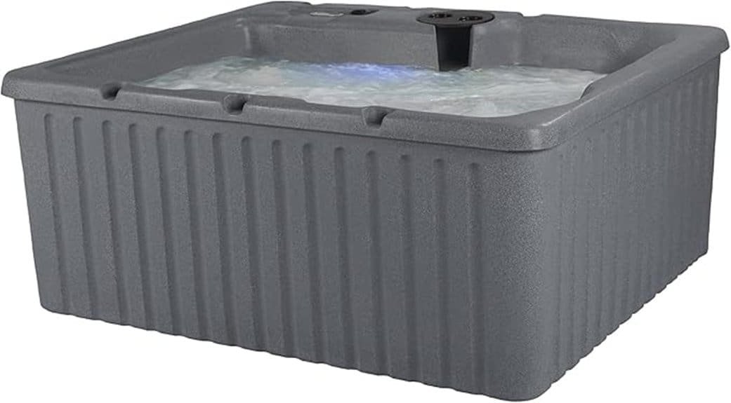 affordable four person outdoor hot tub