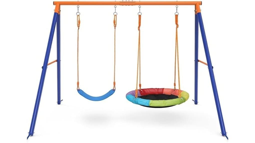 backyard amictoy swing set
