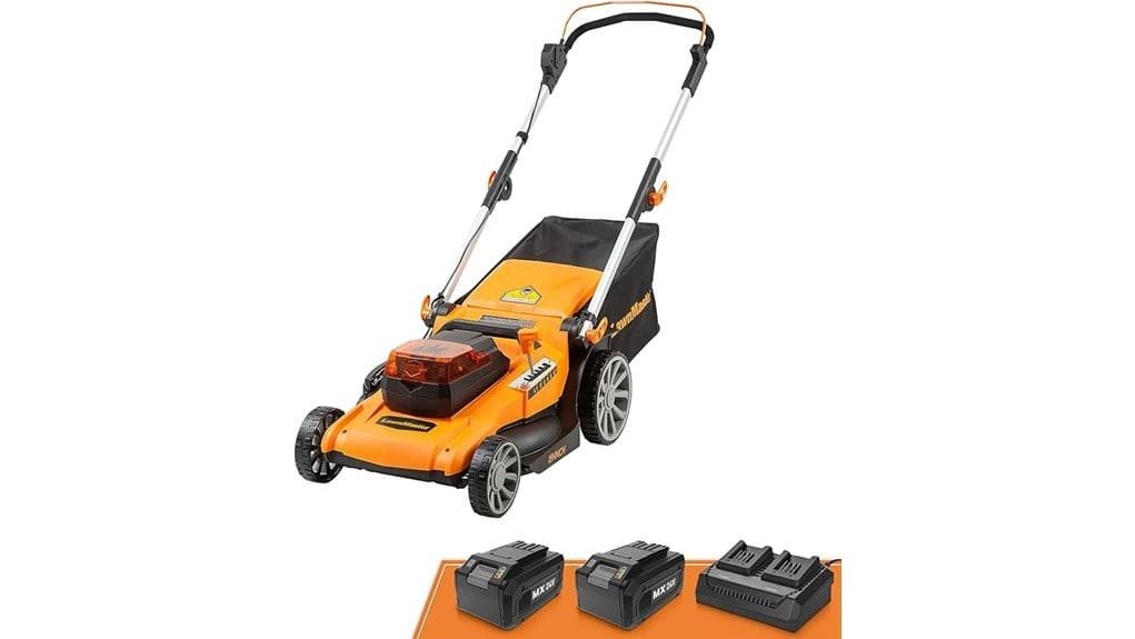 battery powered mid sized mower