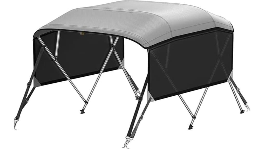 boat bimini with mesh