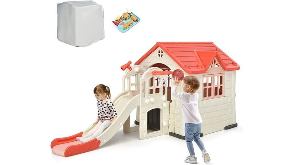 bright colorful sturdy playhouse