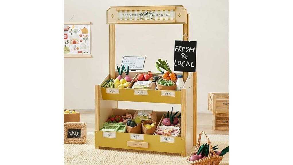charming miniature wooden market