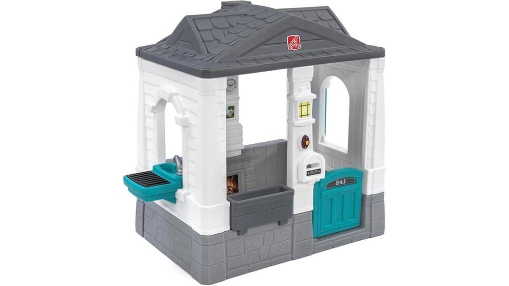 children s compact wooden playhouse
