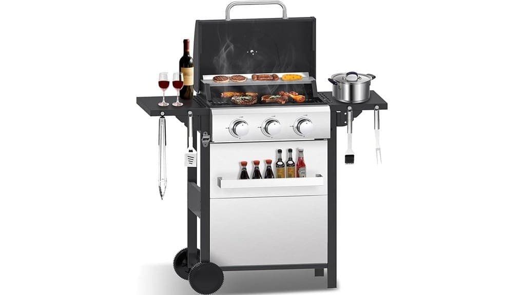 cig garden three burner propane