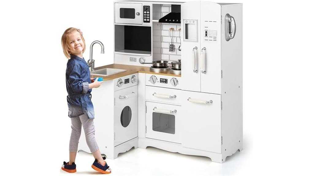 colorful interactive toy kitchen