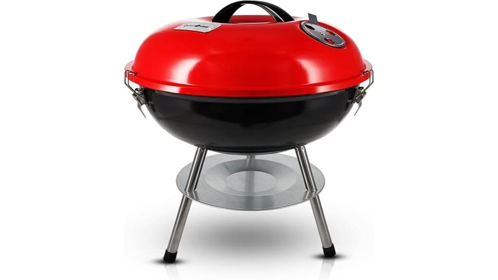 compact 14 inch charcoal grill