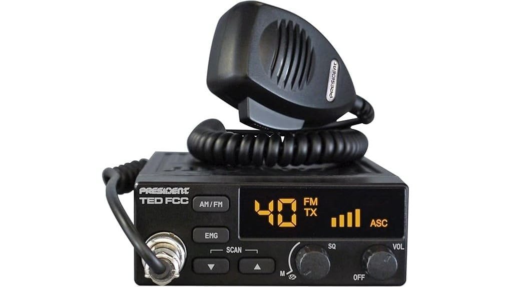 compact 40 channel cb radio