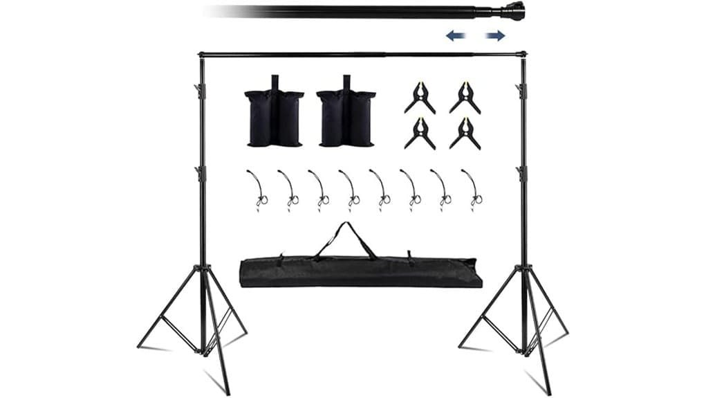 compact adjustable backdrop stand kit