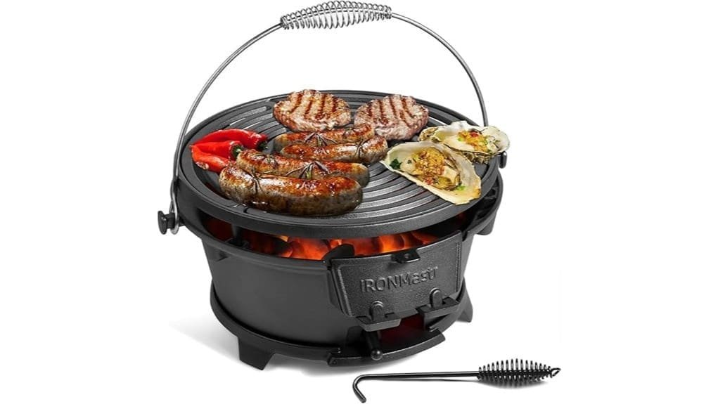 compact heavy duty tabletop grill