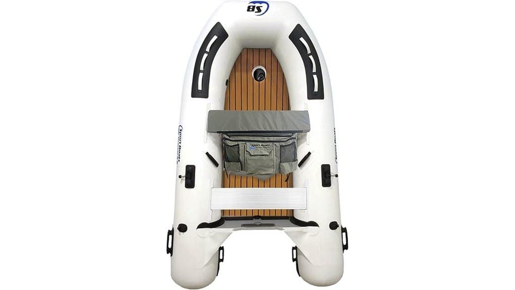 compact inflatable dinghy with floor