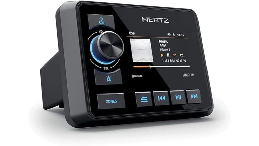 compact marine digital media receiver