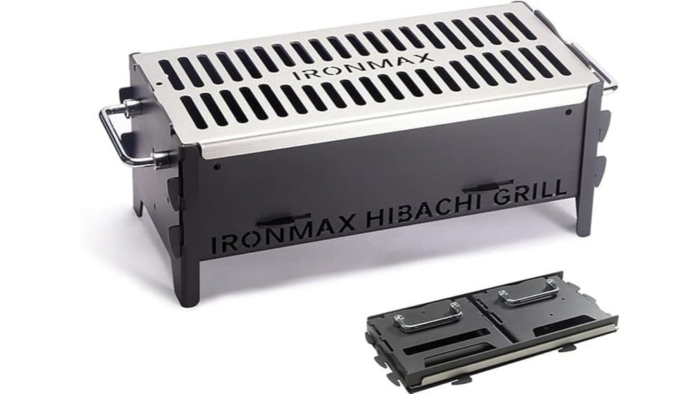 compact portable stainless steel grill