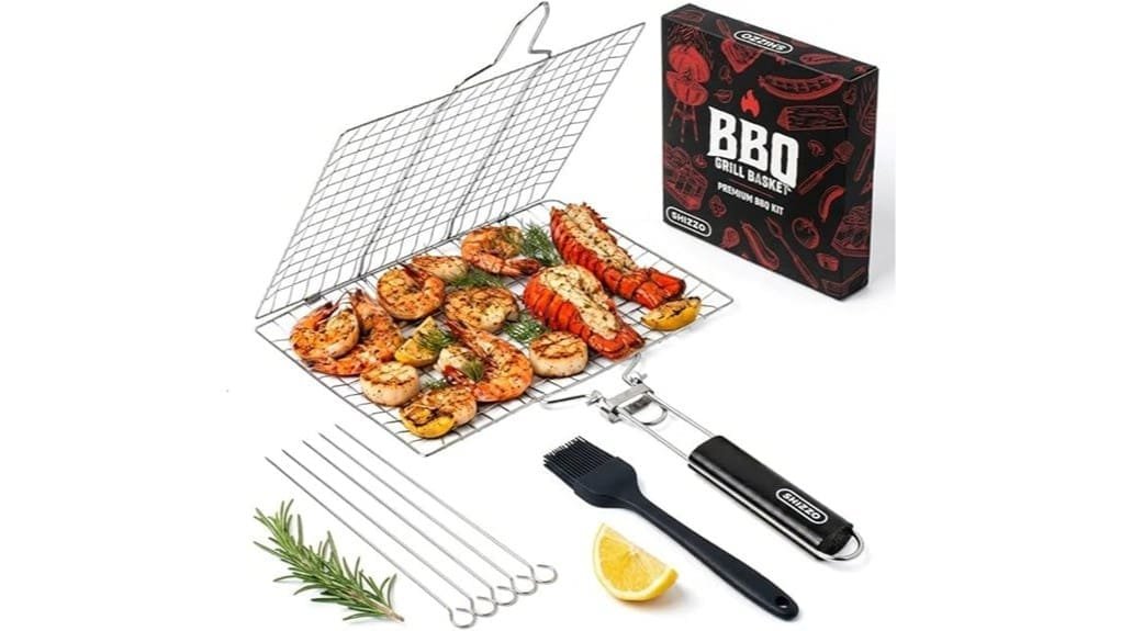 compact stainless steel grilling solution
