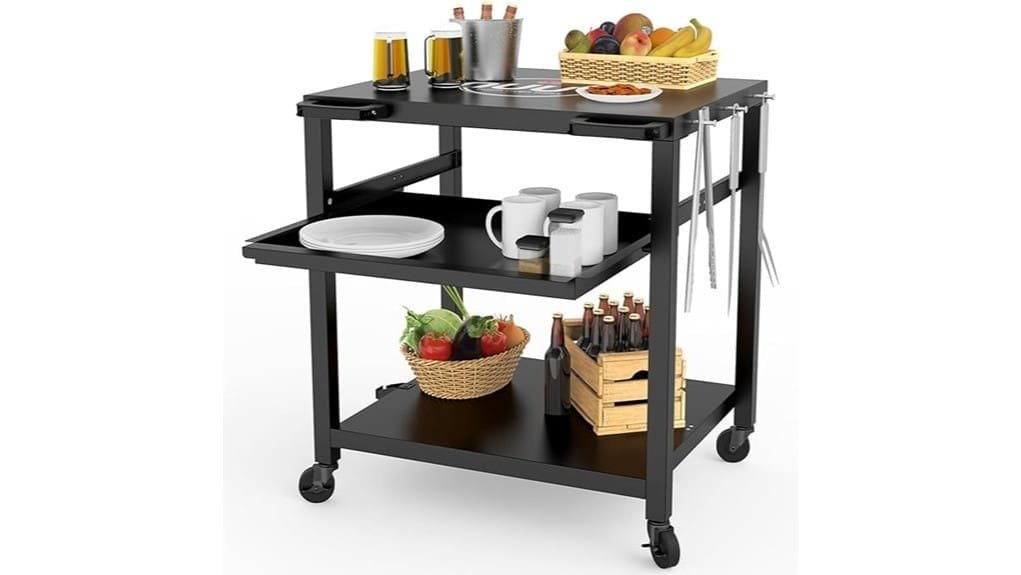 compact stainless steel prep table