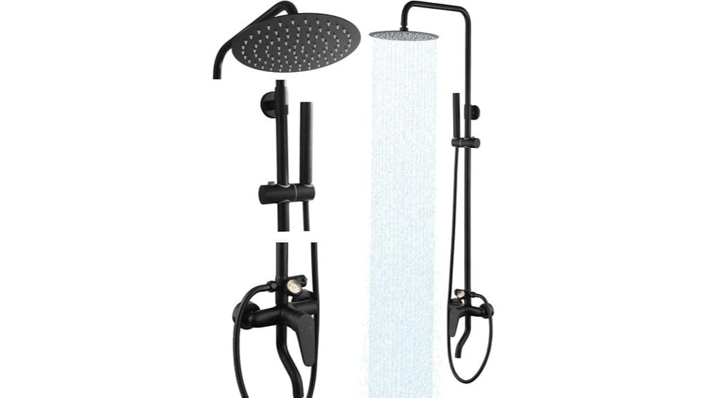 durable all metal outdoor shower