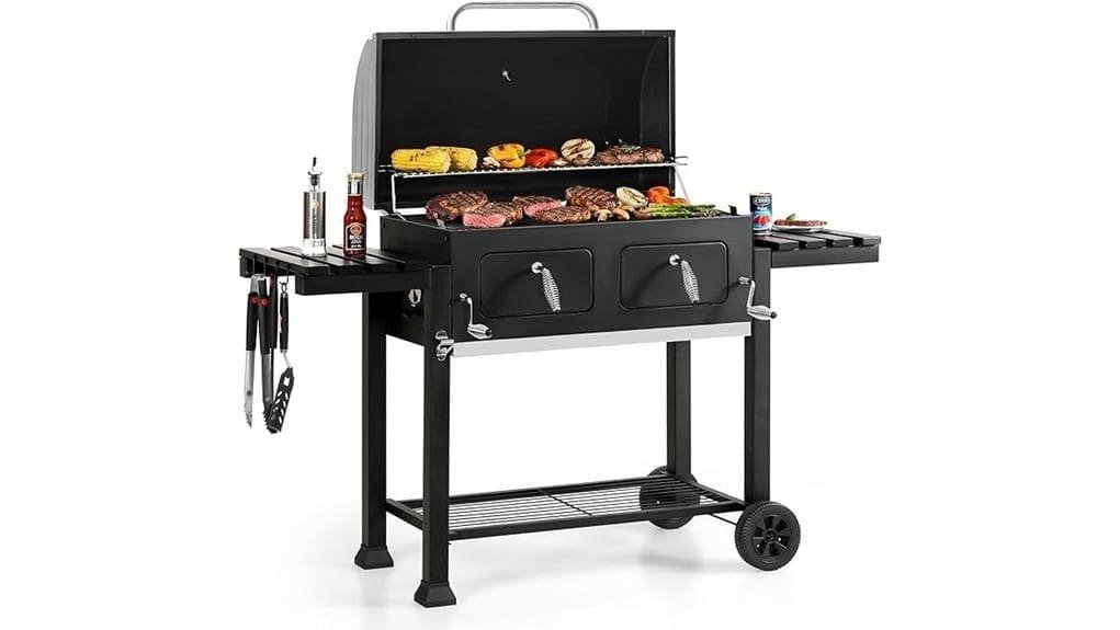 extra large charcoal bbq grill