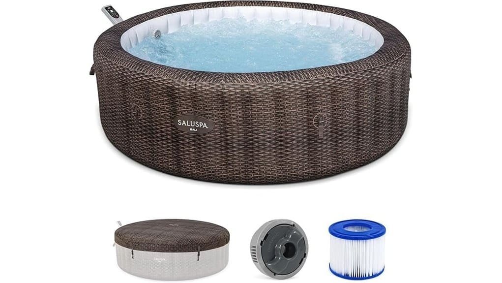 five person inflatable hot tub