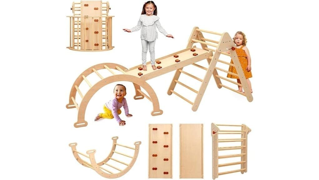 foldable pikler triangle climbing set foldable pikler triangle climbing set