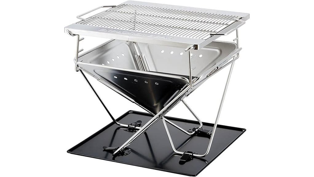 foldable stainless steel firegrill