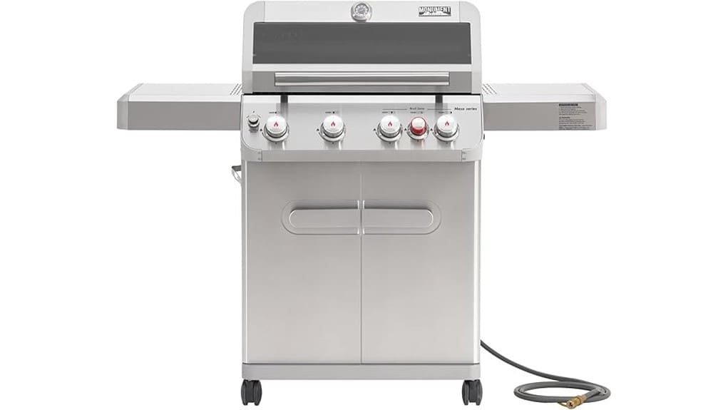 four burner propane gas grill