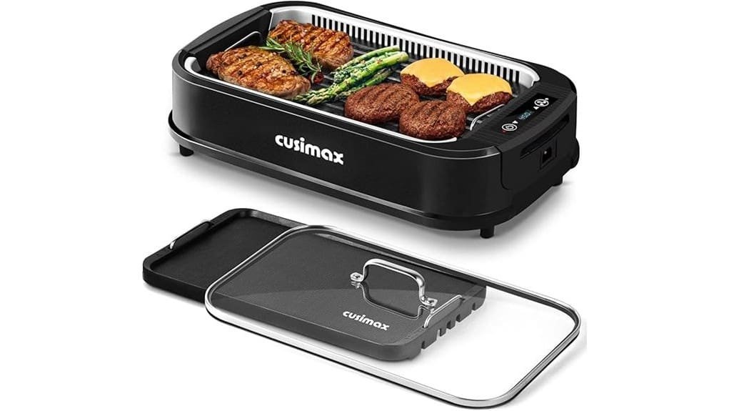high powered indoor smokeless grilling
