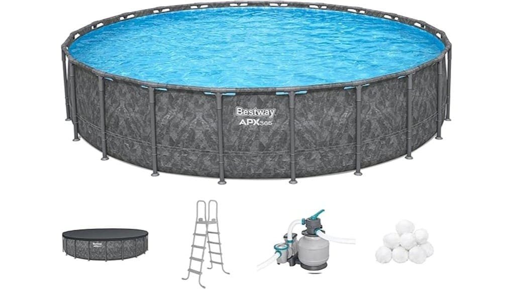 inflatable 22 foot aboveground pool