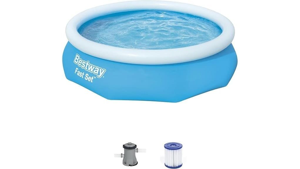 inflatable above ground family pool