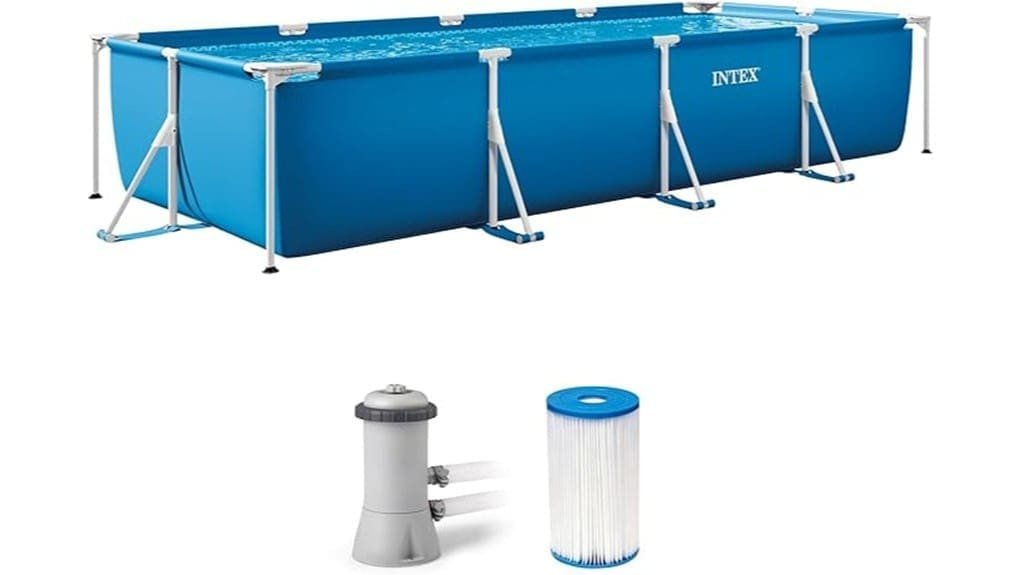 inflatable rectangular pool frame