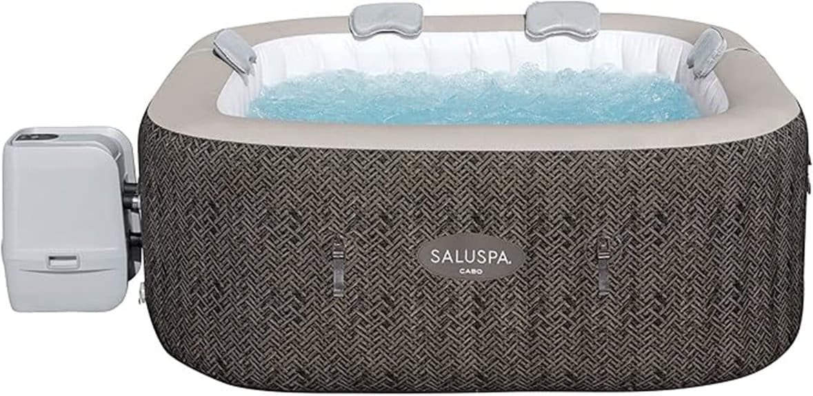inflatable square 140 airjet spa