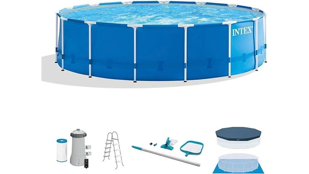 intex 15 metal frame pool
