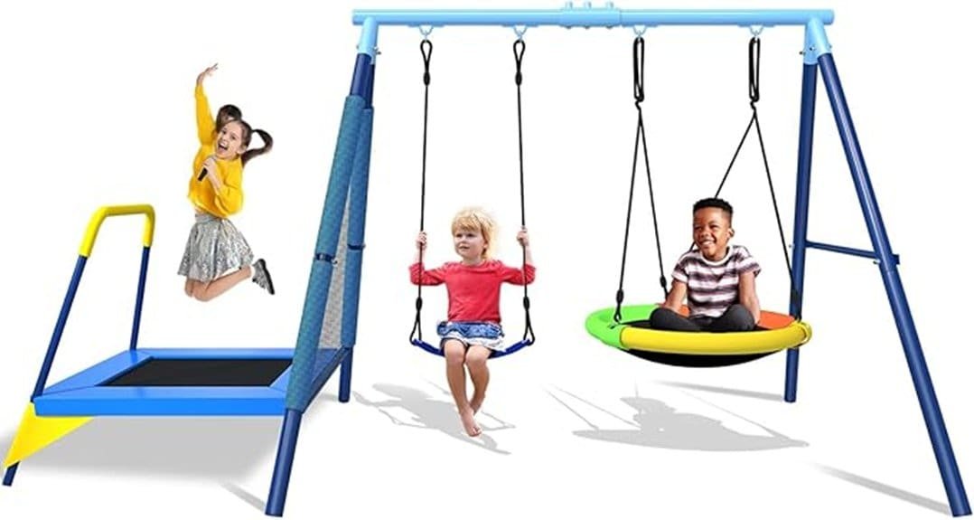 jygopla 440lbs kids swingset