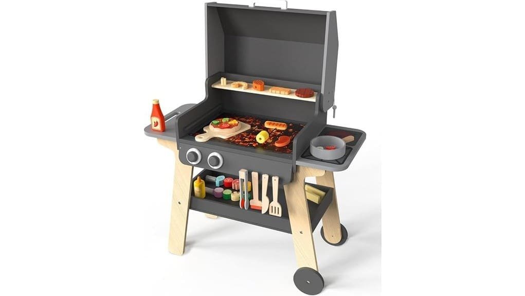 kids pretend bbq grill