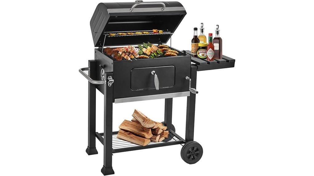 large charcoal smoker grill