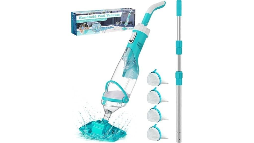 lightweight cordless rechargeable pool vacuum