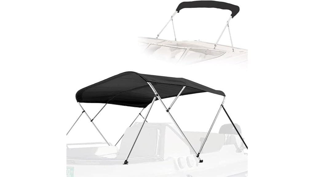 lightweight four bow boat cover