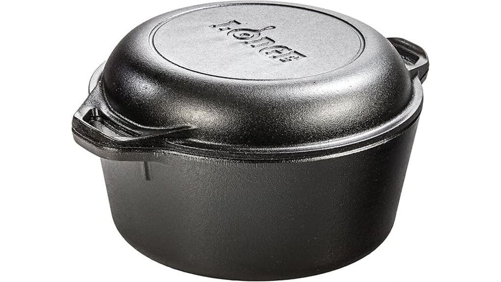 lodge 5 quart double dutch oven